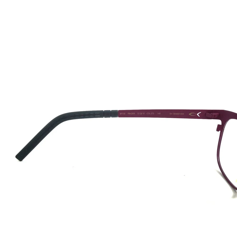 Blackfin Eyeglasses Frames FRAZIER BF739 COL. 575 Purple Red Rectangle 52-16-145